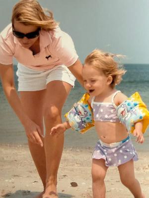 Lily�'TMs first run on the Beach in Cape Cod